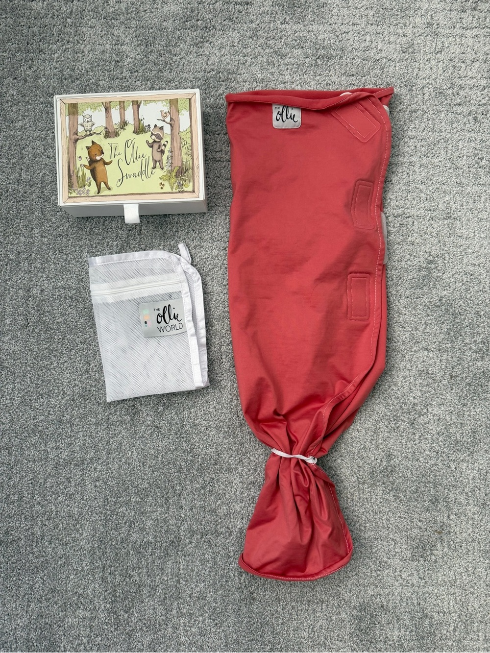 Ollie Coral Infant Swaddle
